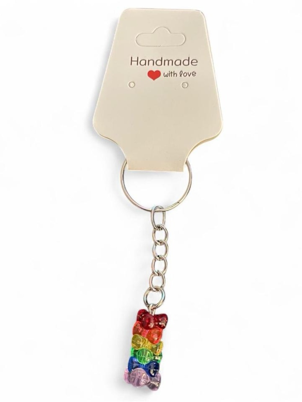 Rainbow Bead Keychain